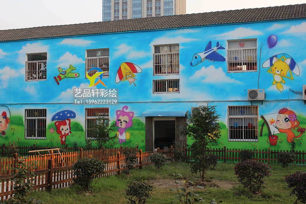 苏州彩绘绘就一墙一景