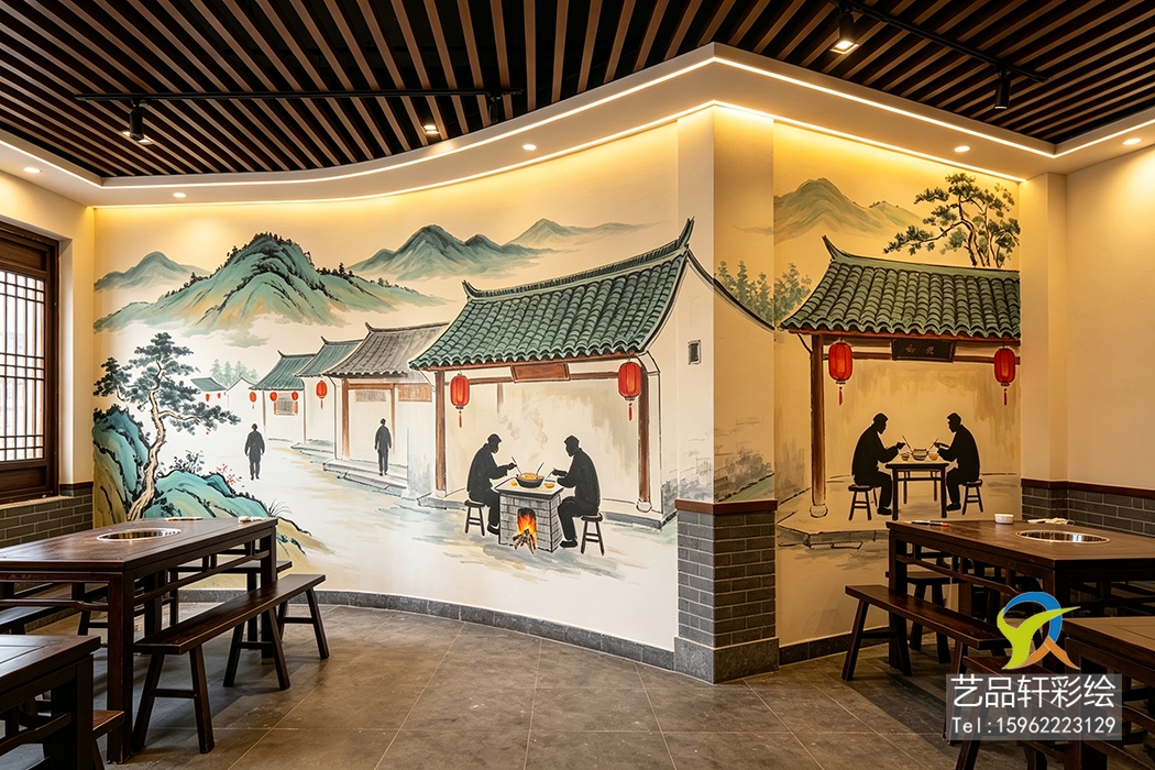 苏州饭店彩绘