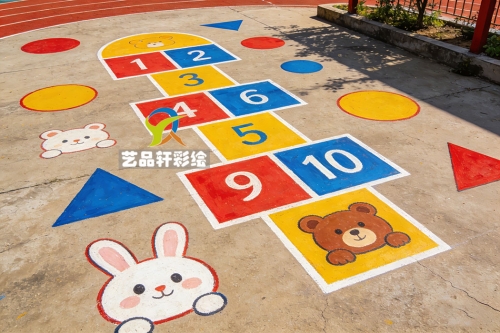 苏州彩绘润童心，地面游戏伴成长