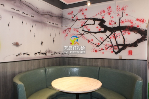 苏州餐厅彩绘解锁美学空间