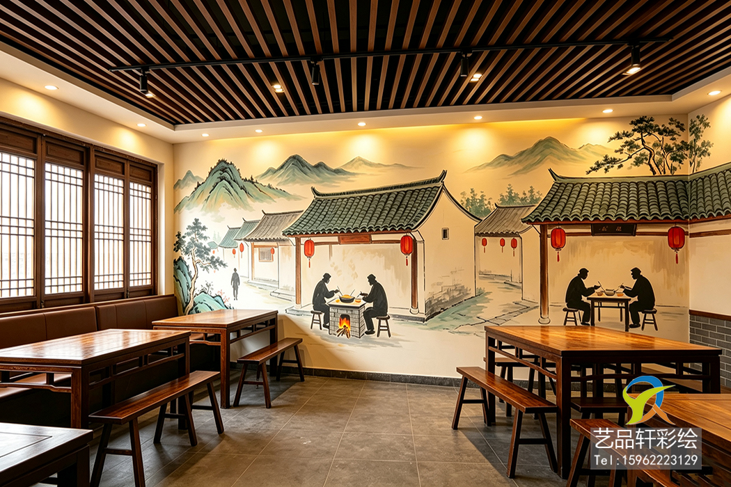 苏州饭店彩绘